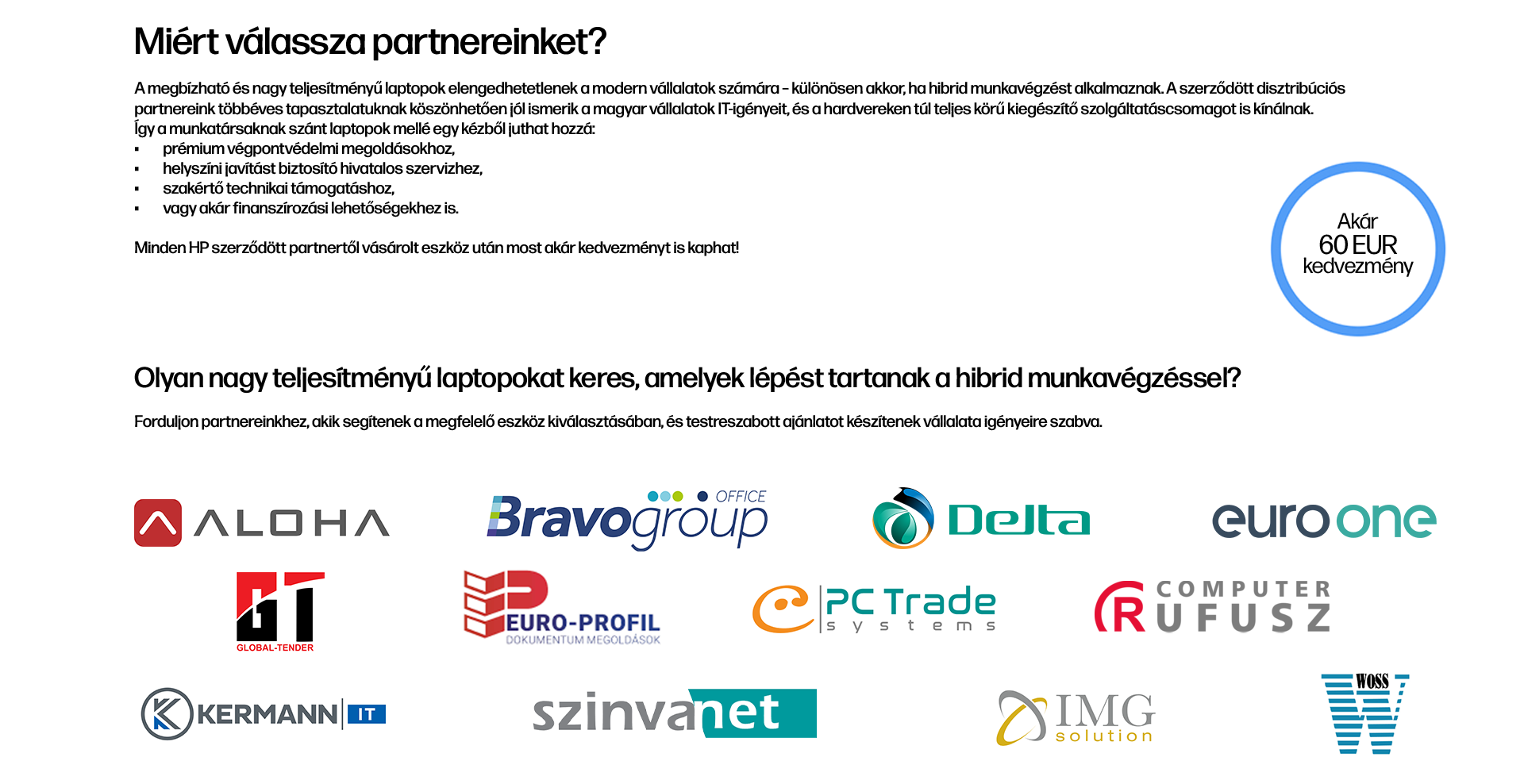 HP Üzleti Partnereink